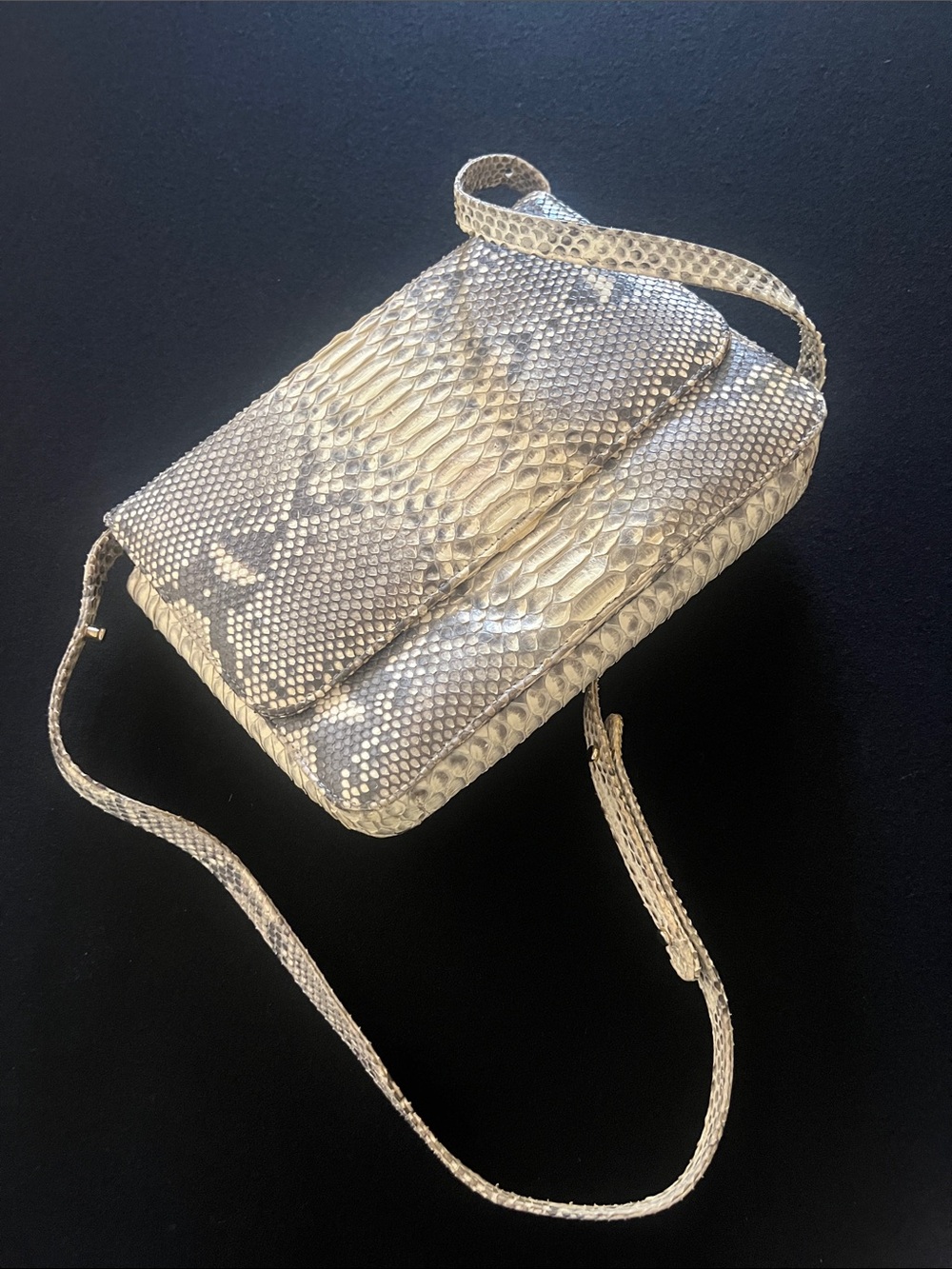 Hunter Season Python crossbody bag